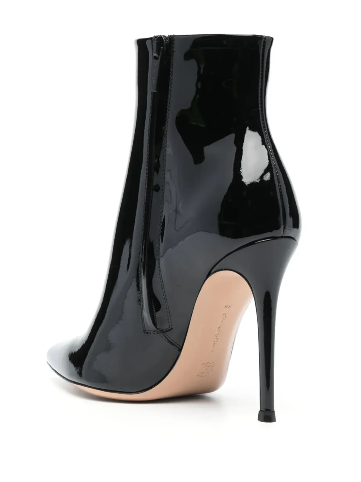 Gianvito Rossi パテントレザー アンクルブーツ - ブラック - 画像3