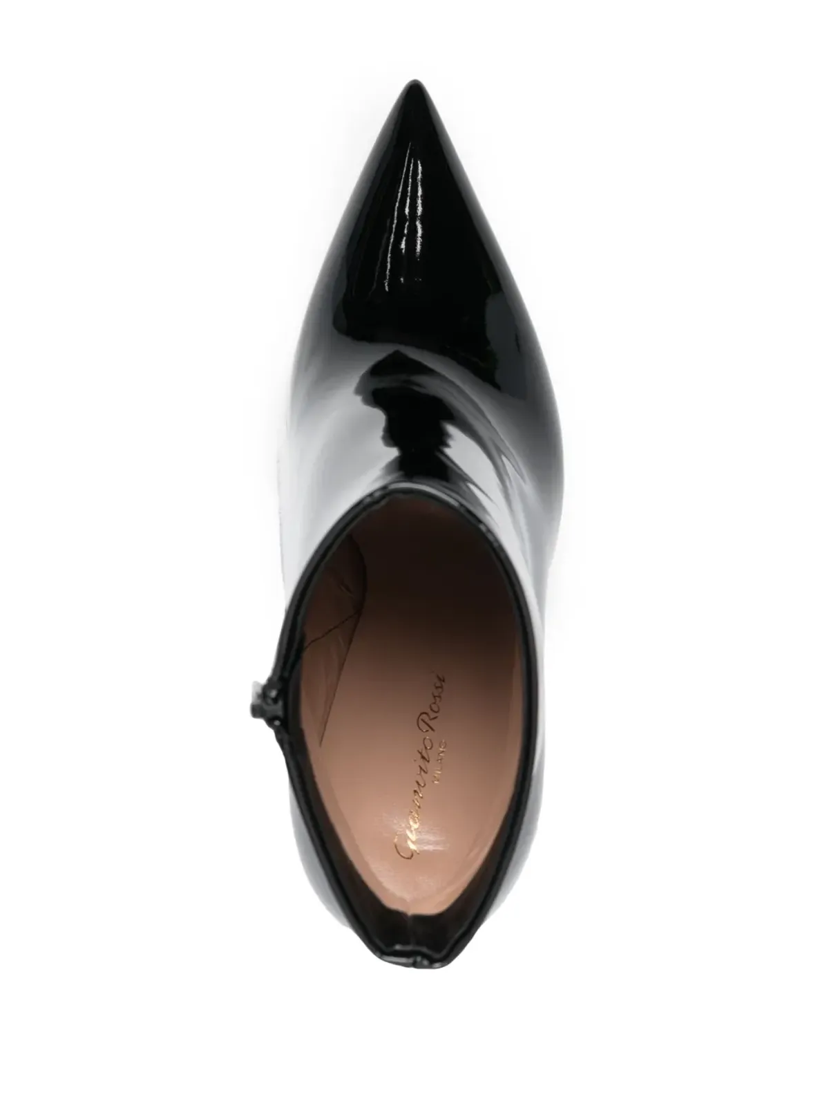 Gianvito Rossi パテントレザー アンクルブーツ - ブラック - 画像4