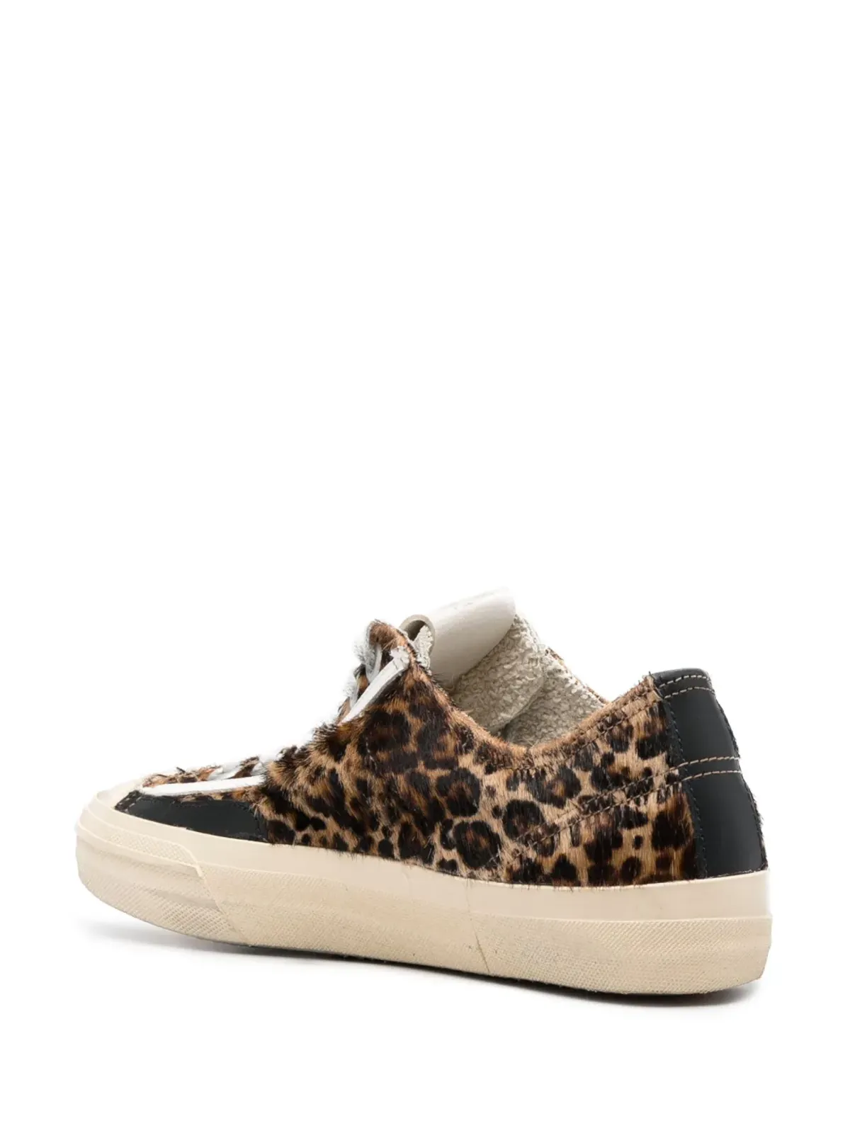 Golden Goose leopard-print lace-up sneakers - Brown - 画像3