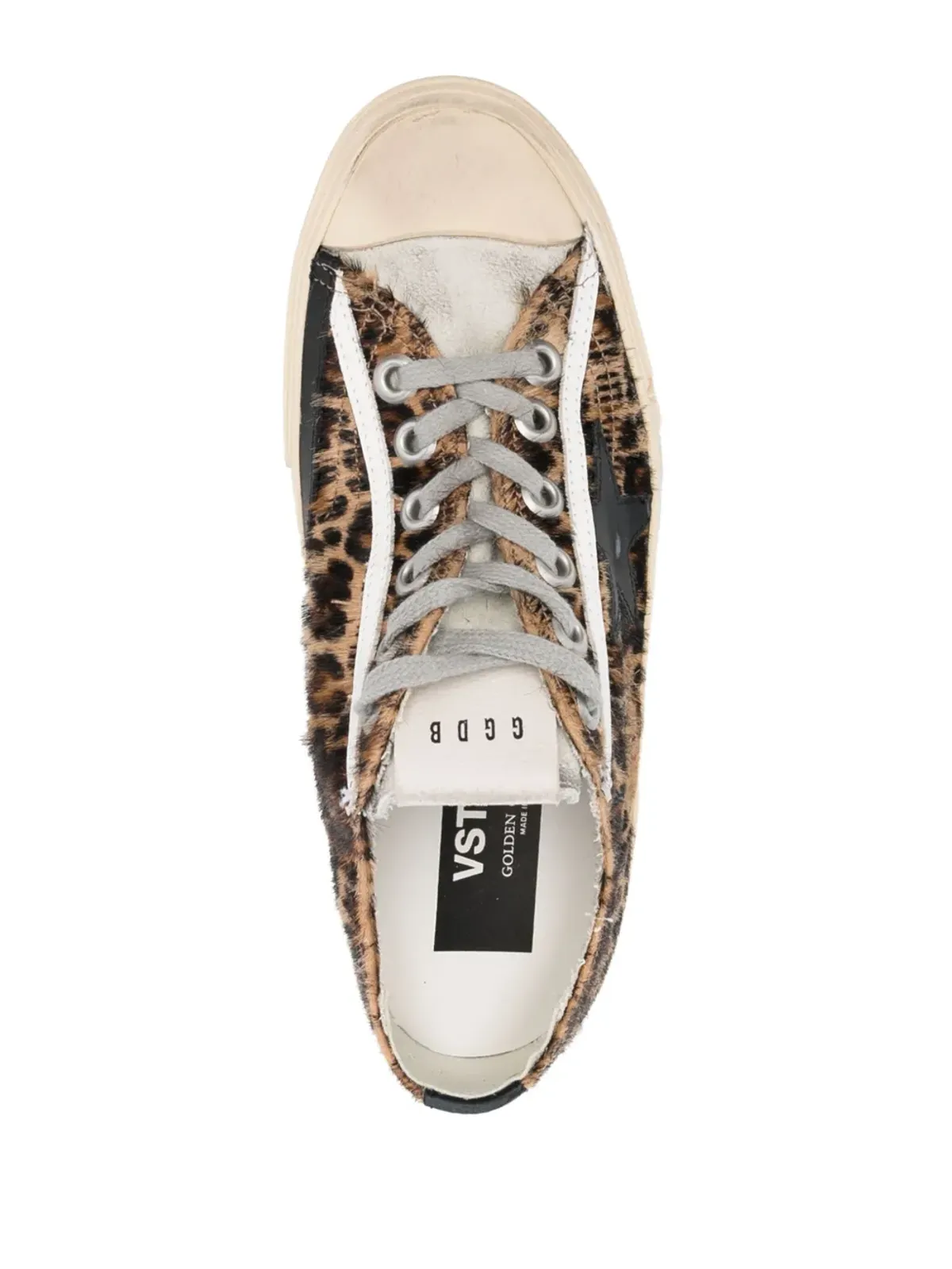 Golden Goose leopard-print lace-up sneakers - Brown - 画像4