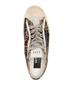 Golden Goose leopard-print lace-up sneakers - Brown - サムネイル4
