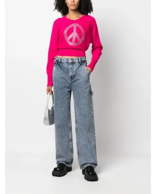 MOSCHINO JEANS ハイライズストレートジーンズ - サムネイル2