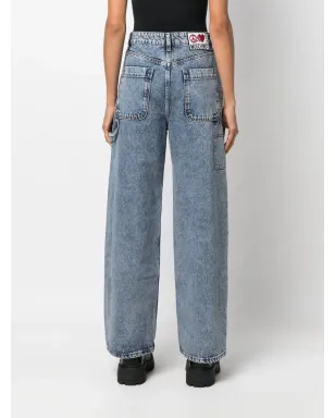 MOSCHINO JEANS ハイライズストレートジーンズ - サムネイル4
