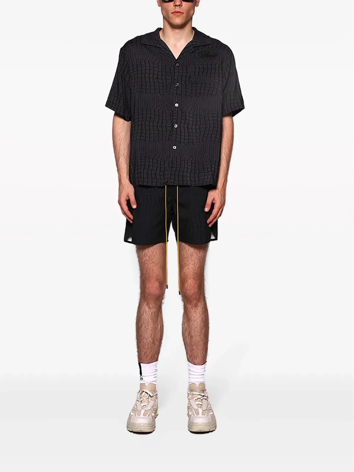 RHUDE アニマルプリント ドローストリングウエスト スイムショーツ - 画像2