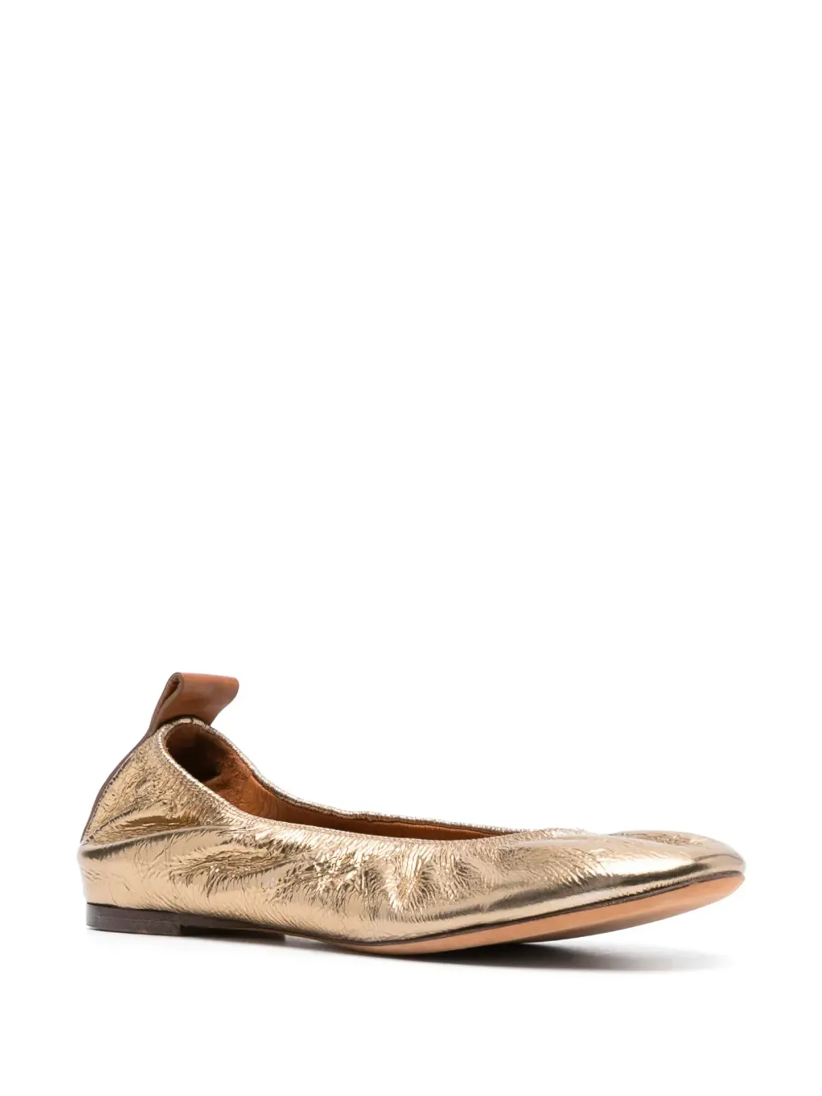 Lanvin メタリックレザー バレエシューズ - シルバー - 画像2