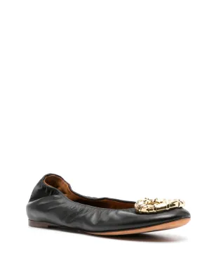 Lanvin バックル付きレザー バレエシューズ - サムネイル2