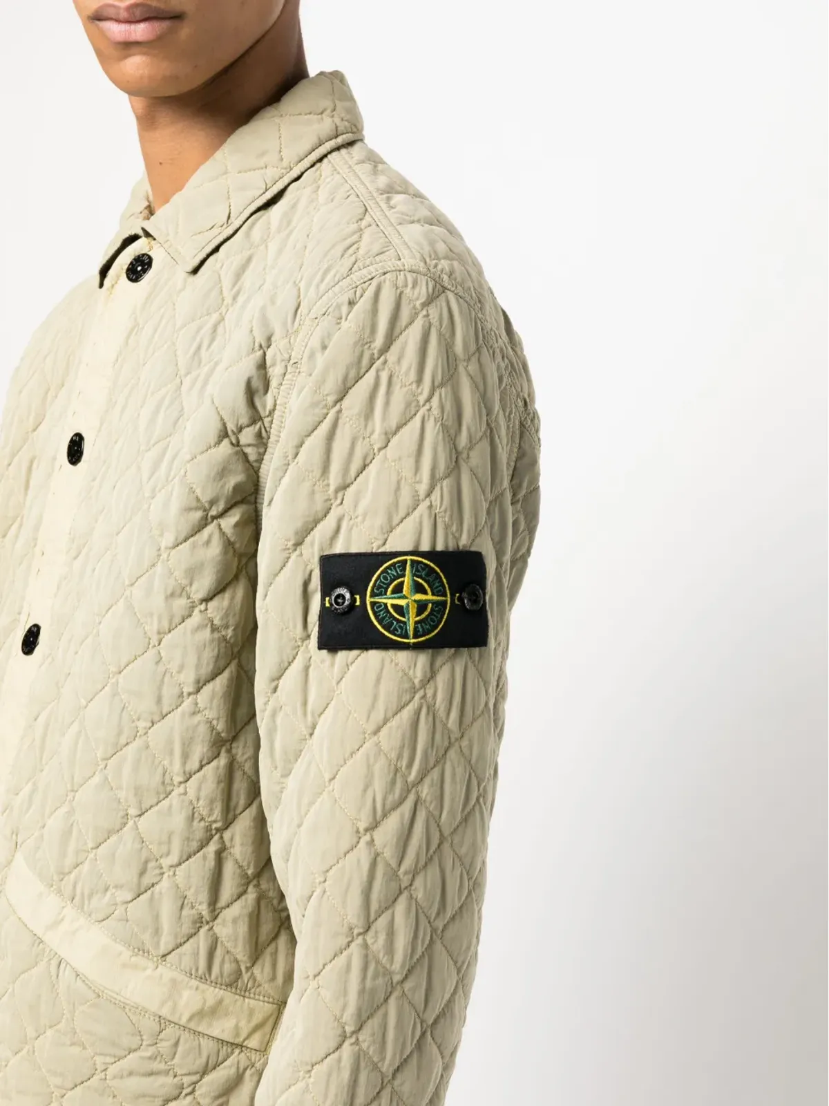 Stone Island キルテッド プレススタッド式 ボンバージャケット - 画像5