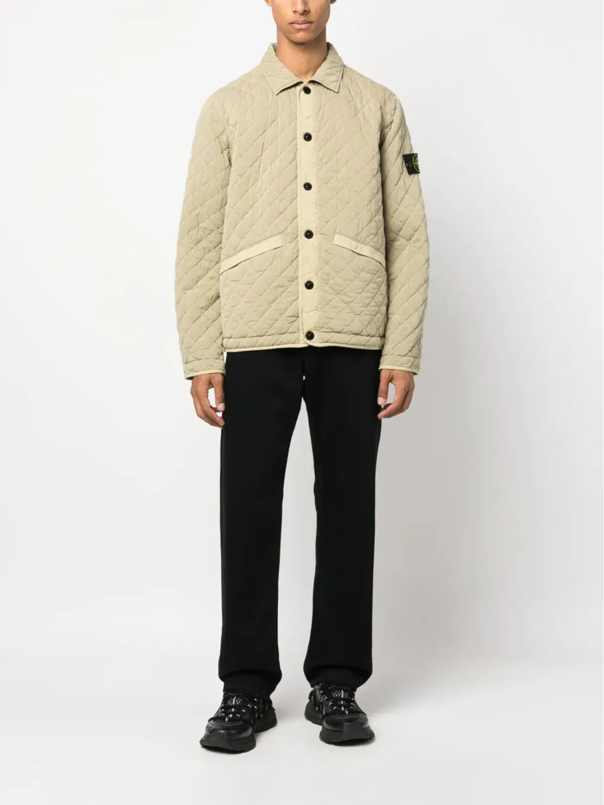 Stone Island キルテッド プレススタッド式 ボンバージャケット - 画像2