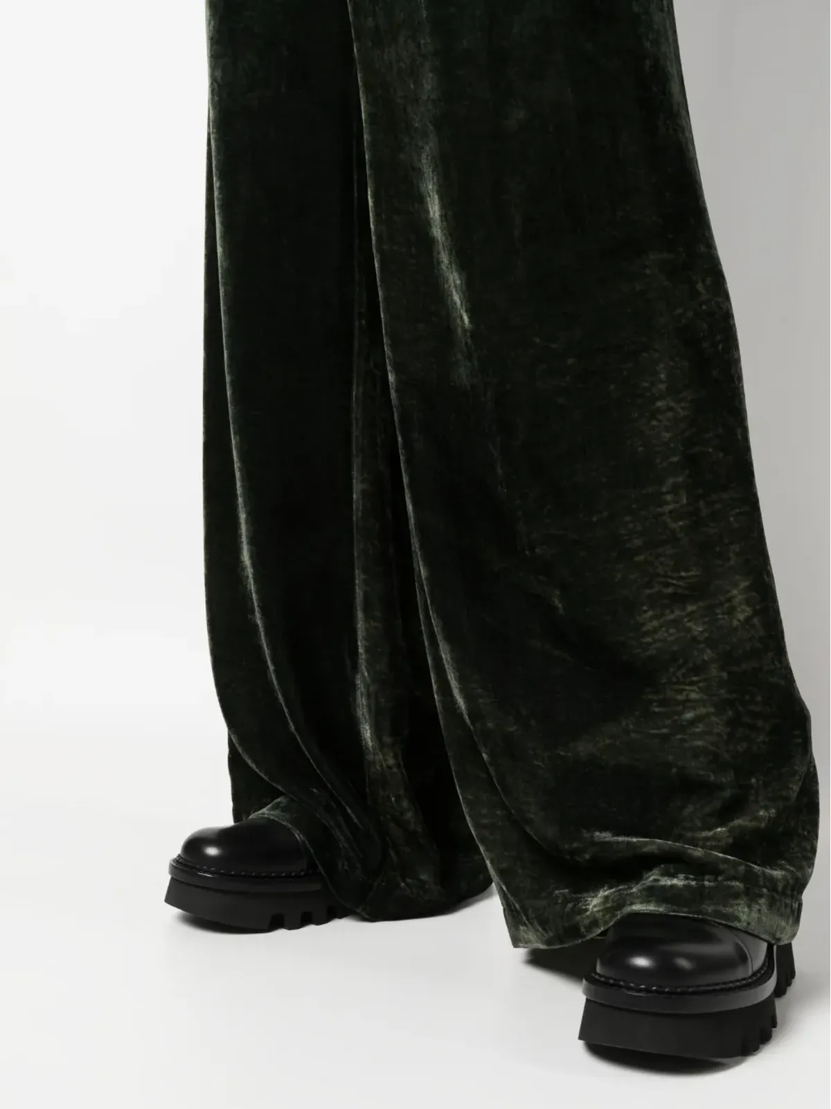 Gentry Portofino ベルベット風ワイドレッグパンツ - 画像5
