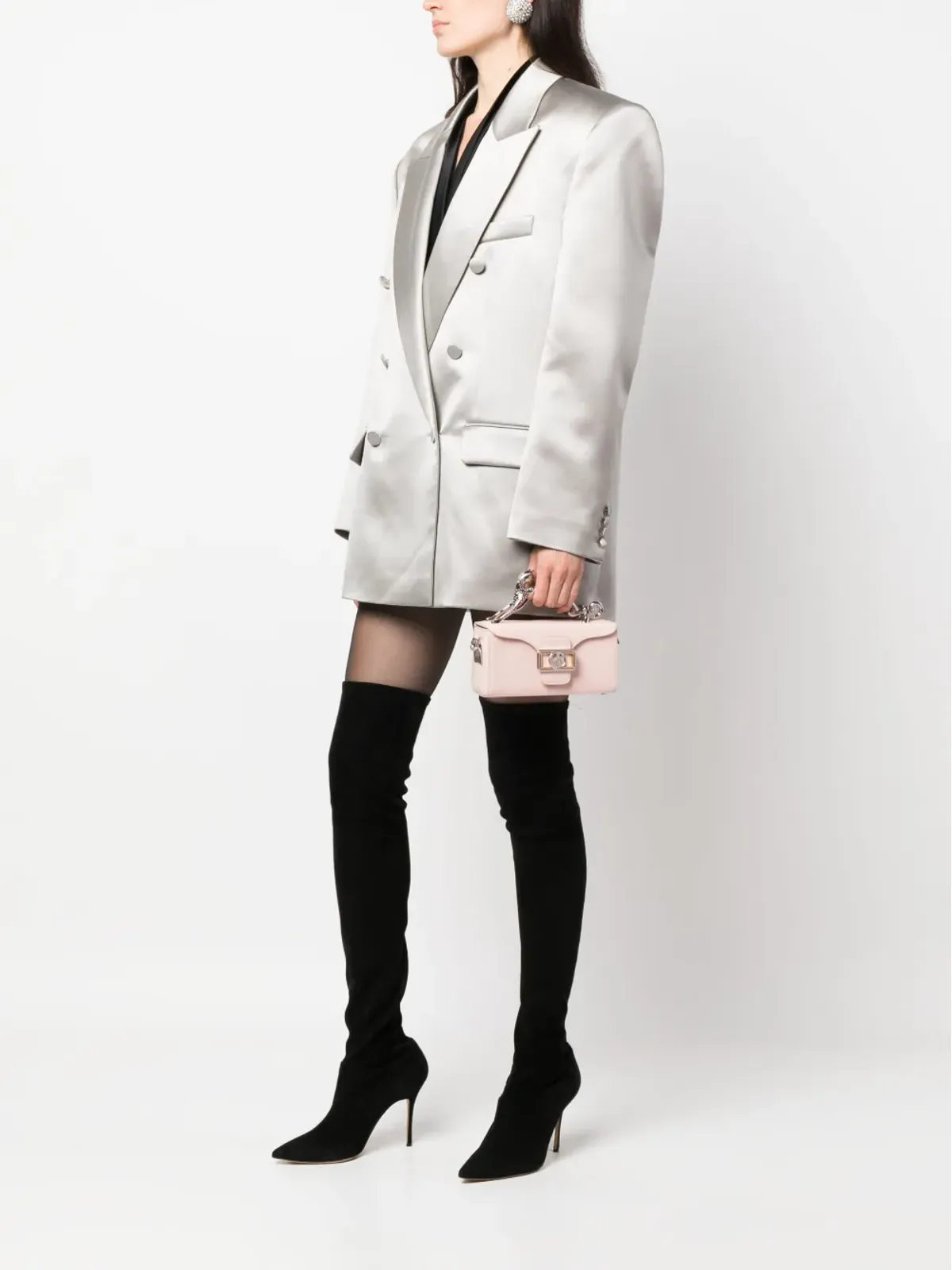 Lanvin ペンシルキャット・ナノ・トップハンドルバッグ - ピンク - 画像2
