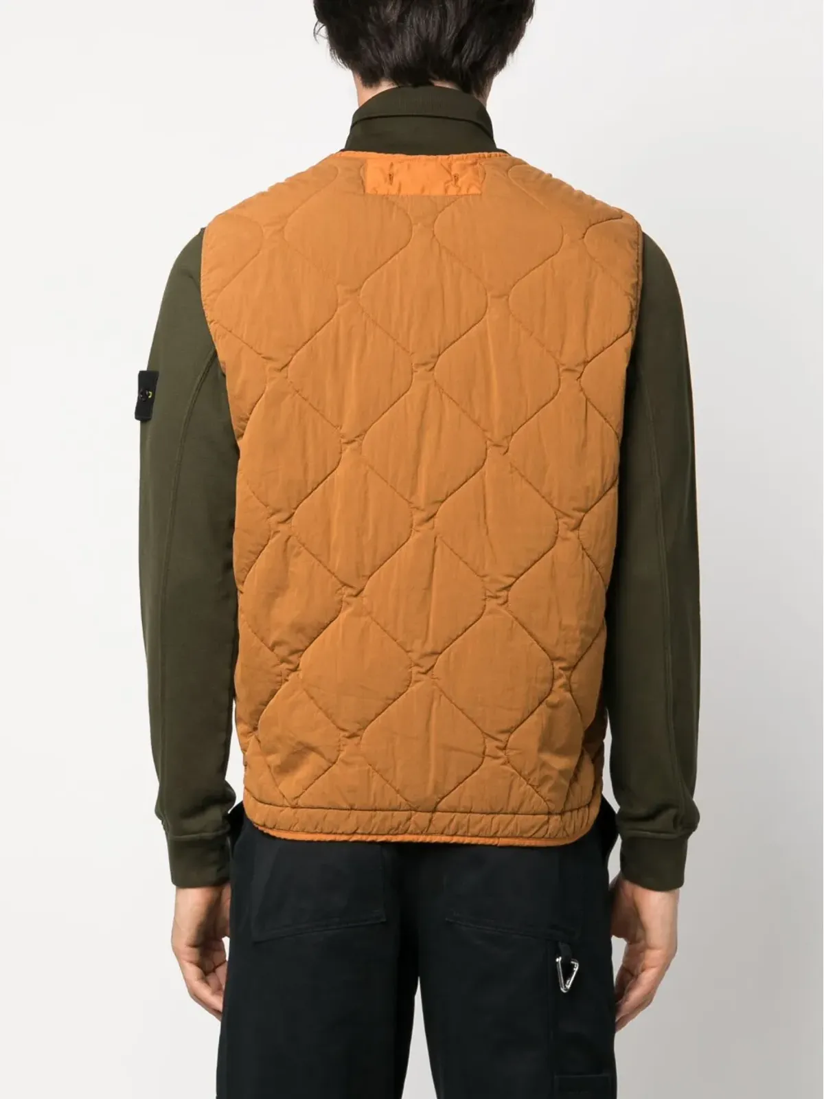Stone Island コンパスパッチ・キルテッドジレ - 画像4