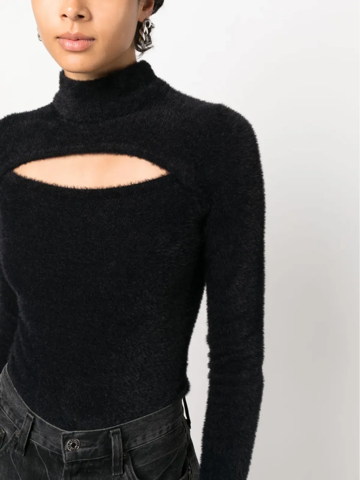 MARANT ÉTOILE Mayers フェイクファー カットアウト ジャンパー - 画像5