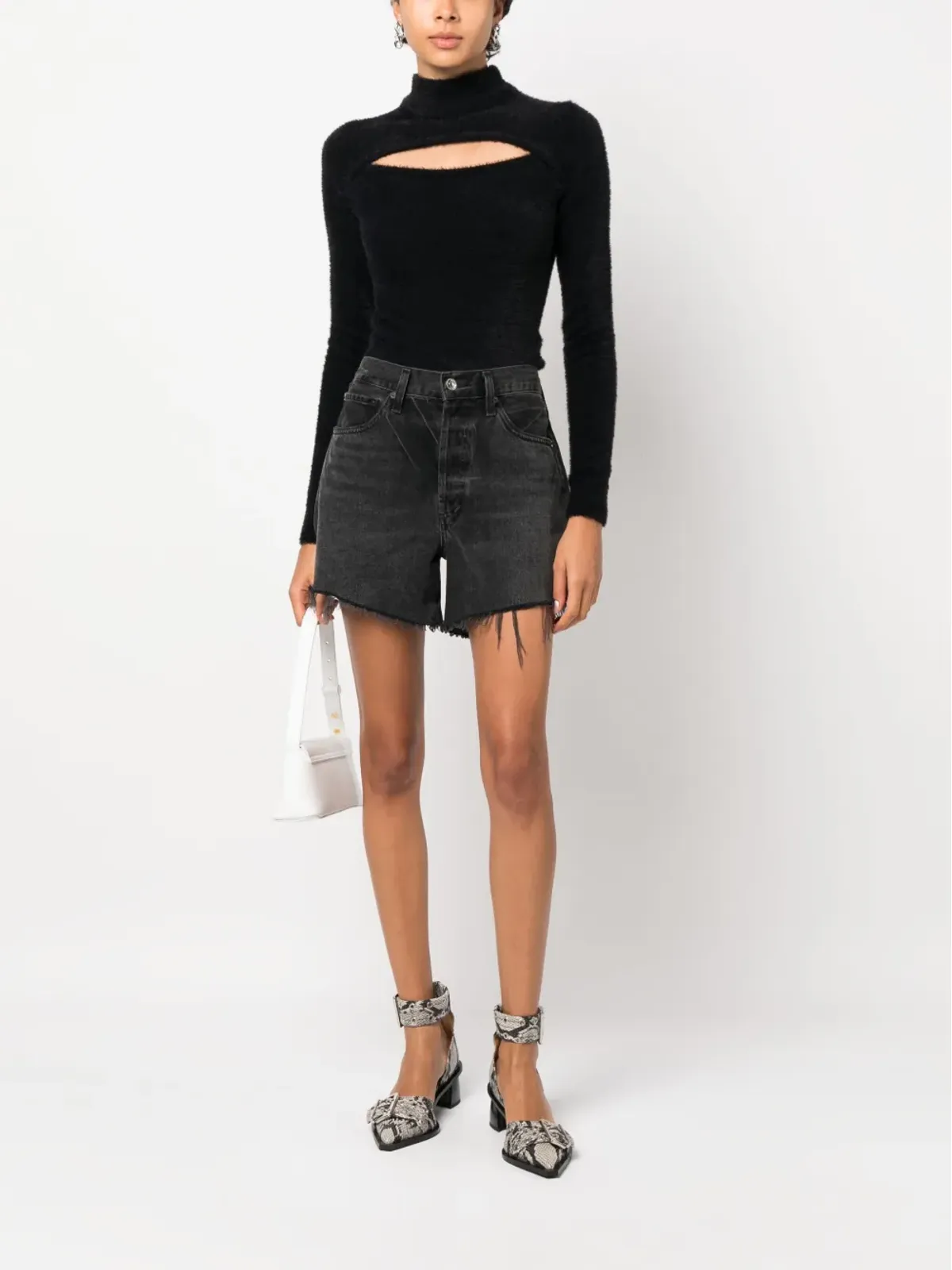 MARANT ÉTOILE Mayers フェイクファー カットアウト ジャンパー - 画像2