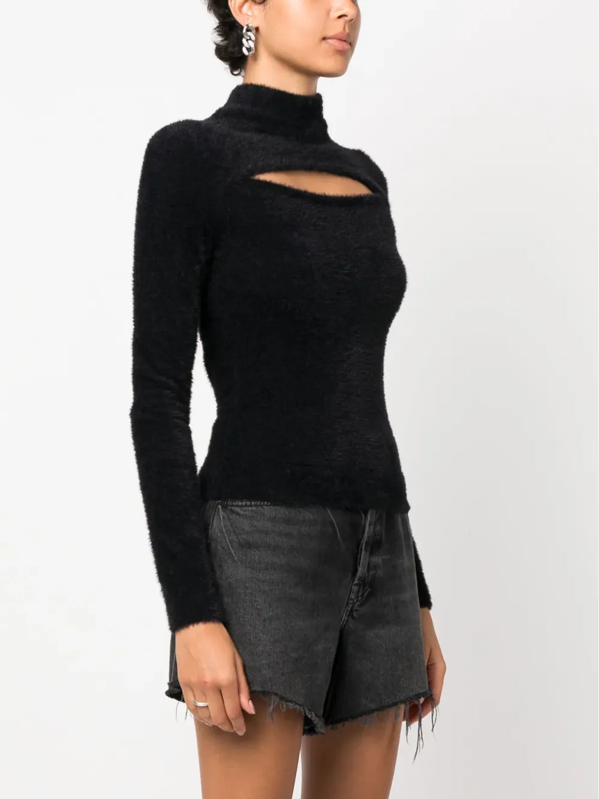 MARANT ÉTOILE Mayers フェイクファー カットアウト ジャンパー - 画像3