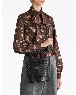 ETRO Coffa leather bucket bag - Black - サムネイル2