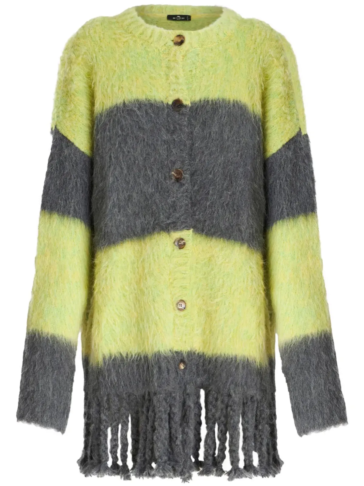 ETRO ストライプ柄 ブラッシュド カーディコート - 画像1