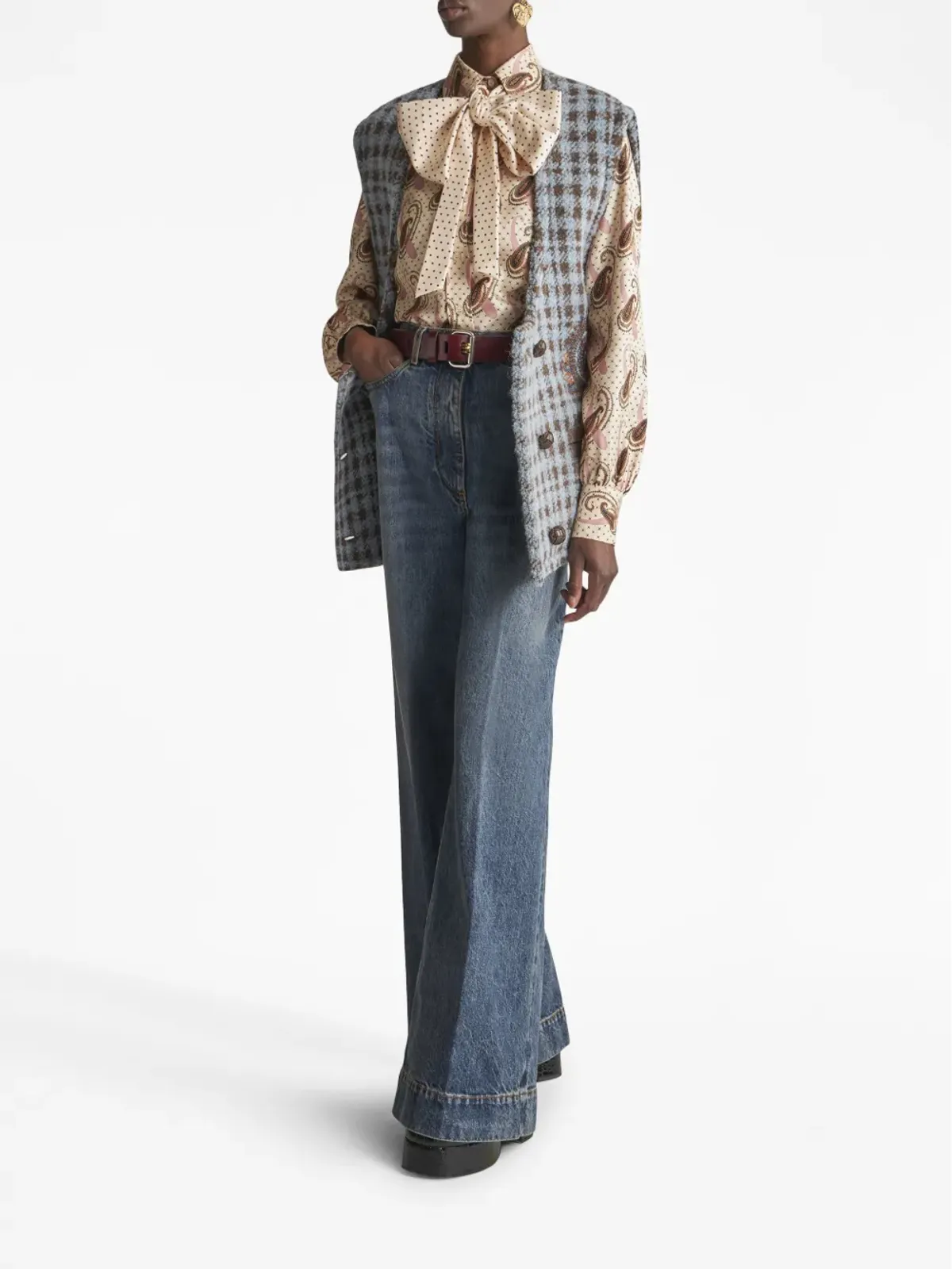 ETRO ハイライズフレアジーンズ - 画像2
