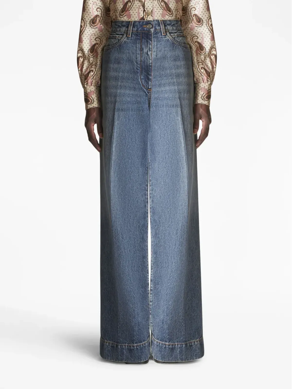ETRO ハイライズフレアジーンズ - 画像3
