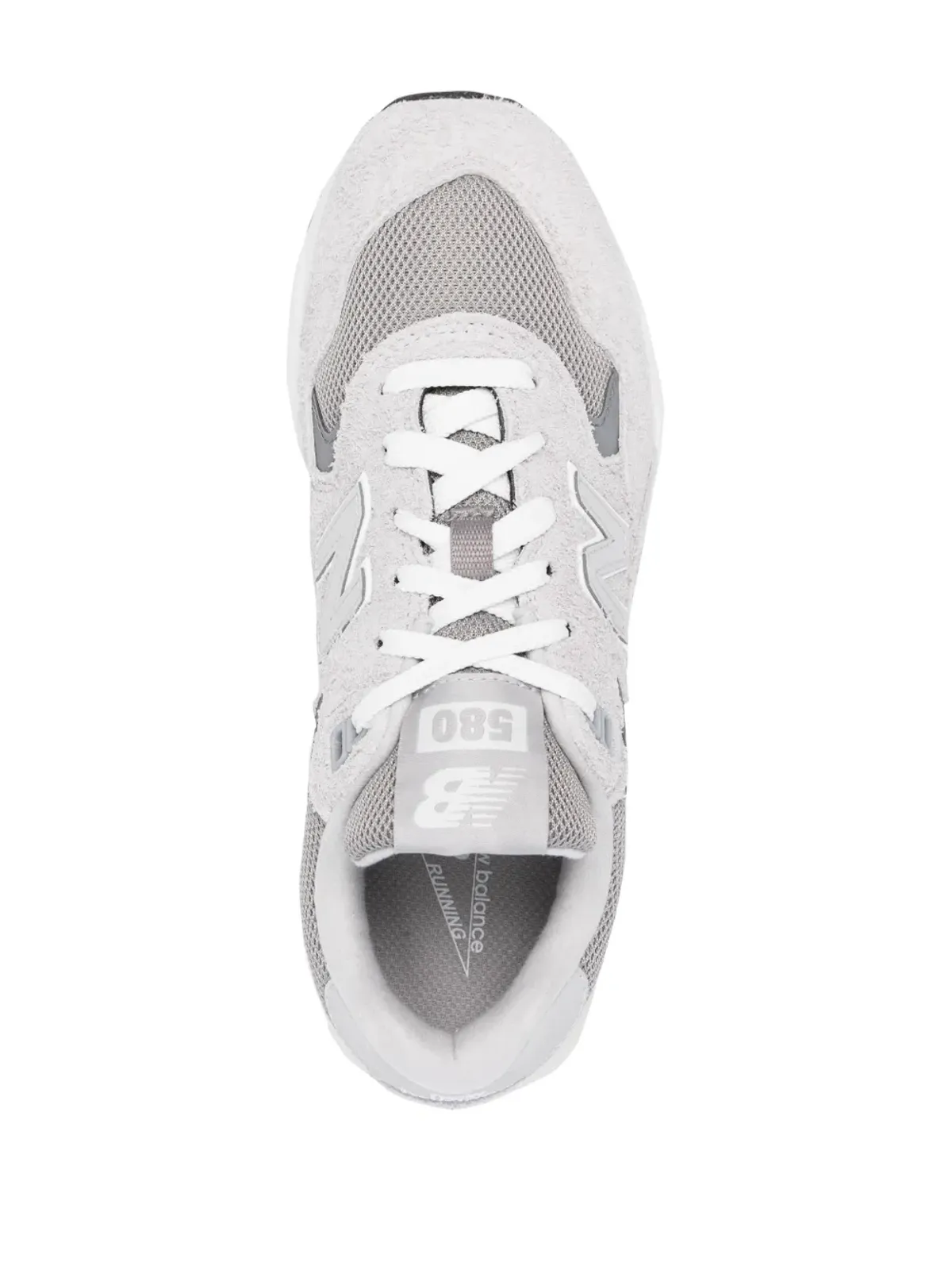 New Balance 580パネルドスニーカー（グレー） - 画像4