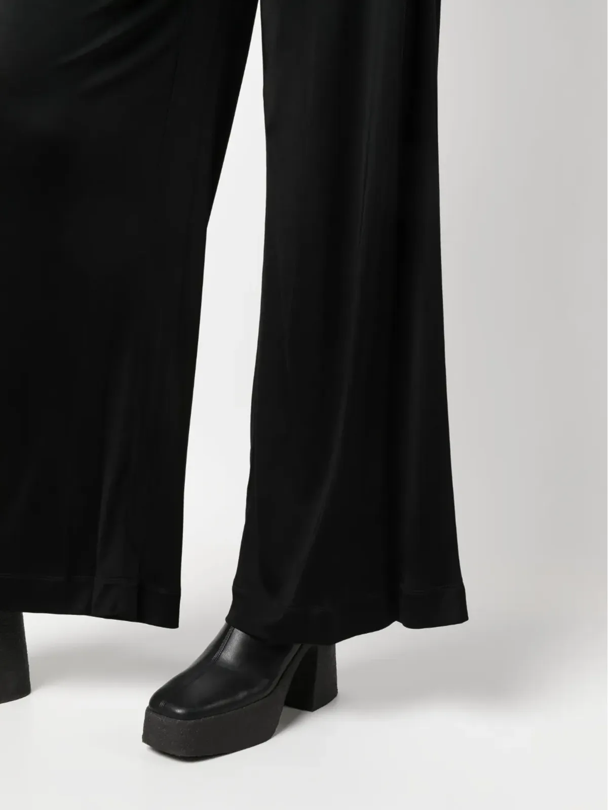 DVF Diane von Furstenberg ハイウエスト パラッツォパンツ - ブラック - 画像5