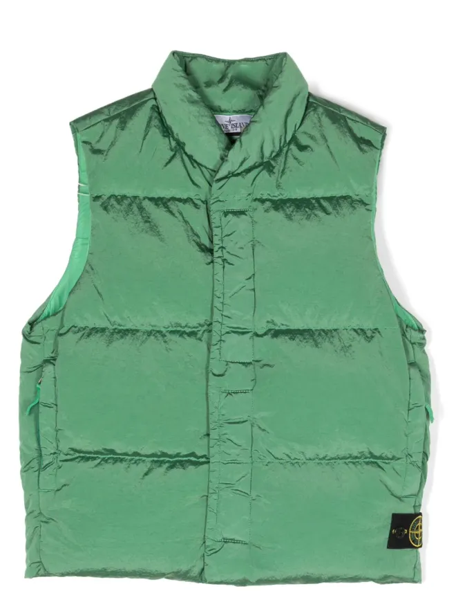 Stone Island Junior Stone Island Junior Compassモチーフ パディングジレの商品画像