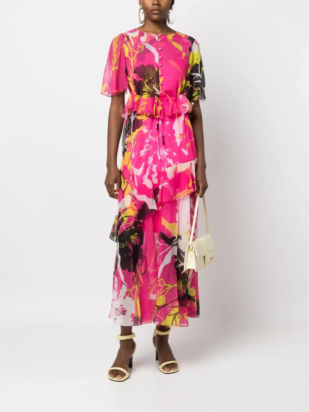 Prabal Gurung ボタニカルプリント シルクドレス - 画像2