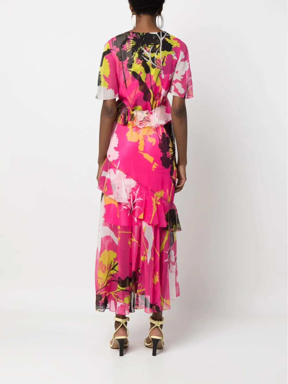 Prabal Gurung ボタニカルプリント シルクドレス - 画像4