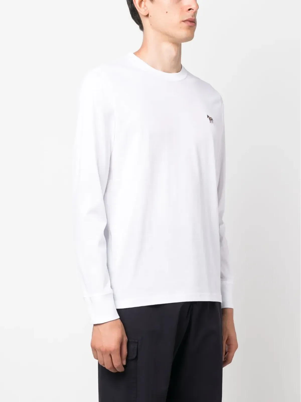 PS Paul Smith ゼブラモチーフ コットン Tシャツ - White - 画像3