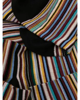 Paul Smith 編み込みニット・ストライプソックス（三足セット） - ブラック - サムネイル2
