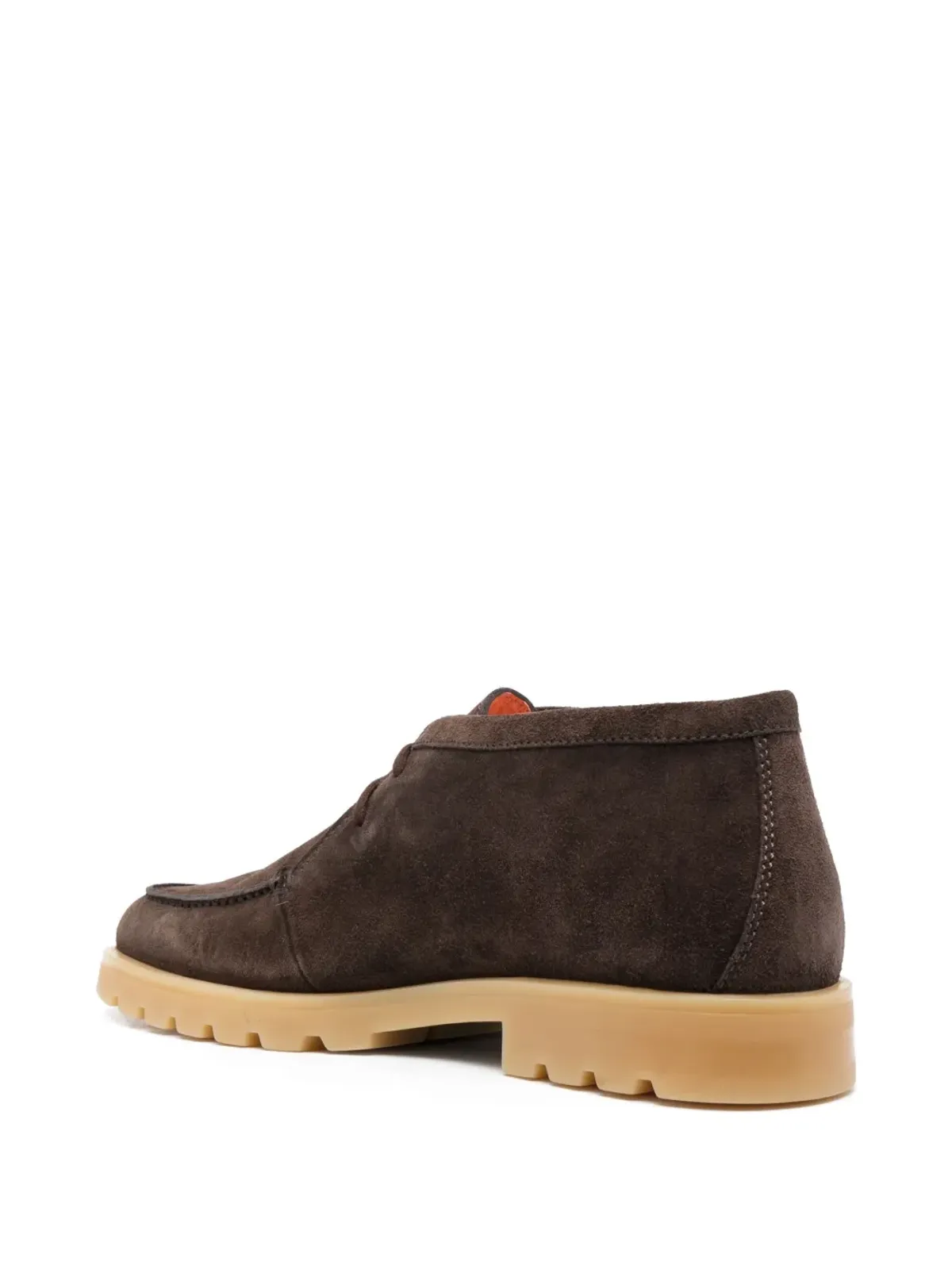Santoni スエード レースアップ デザートブーツ - 画像3