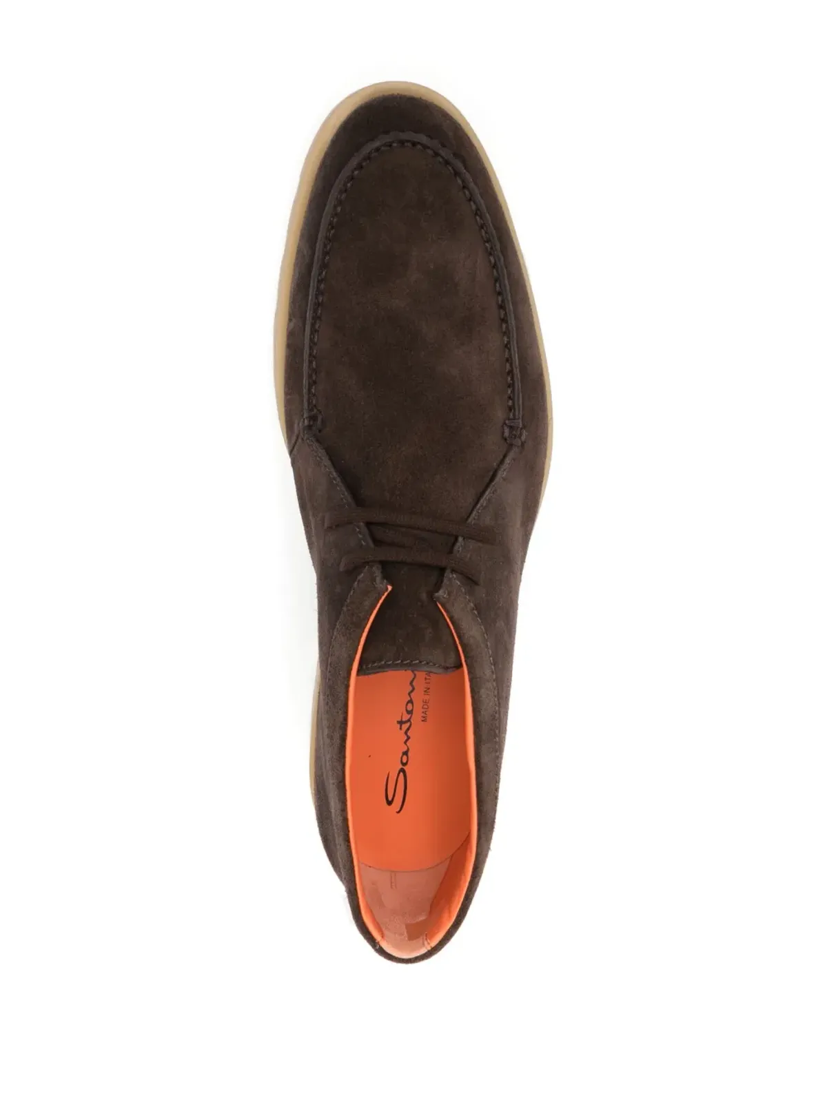 Santoni スエード レースアップ デザートブーツ - 画像4