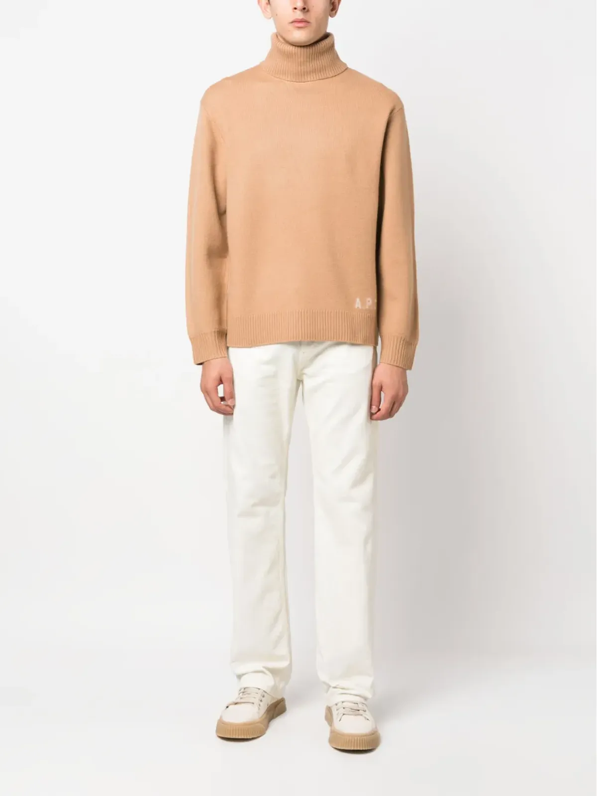 A.P.C. ロゴプリント ウール ジャンパー - 画像2