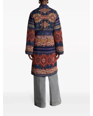 ETRO ペイズリープリント ベルト付き トレンチコート - サムネイル3