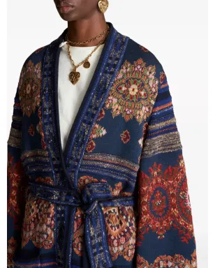 ETRO ペイズリープリント ベルト付き トレンチコート - サムネイル4