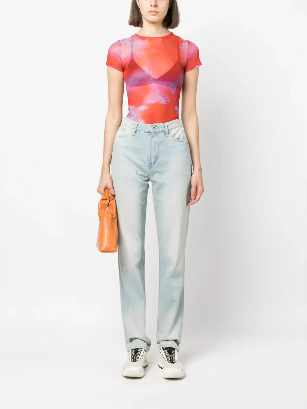Kenzo 日本製ハイウエストストレートジーンズ - 画像2