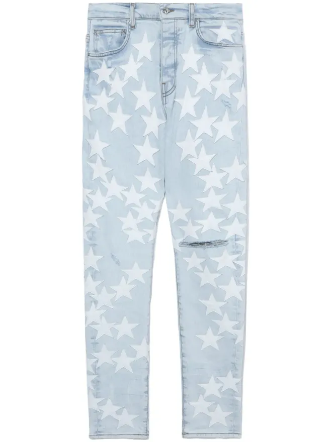 AMIRI AMIRI x Chemist レザー・スターズ スキニージーンズの商品画像