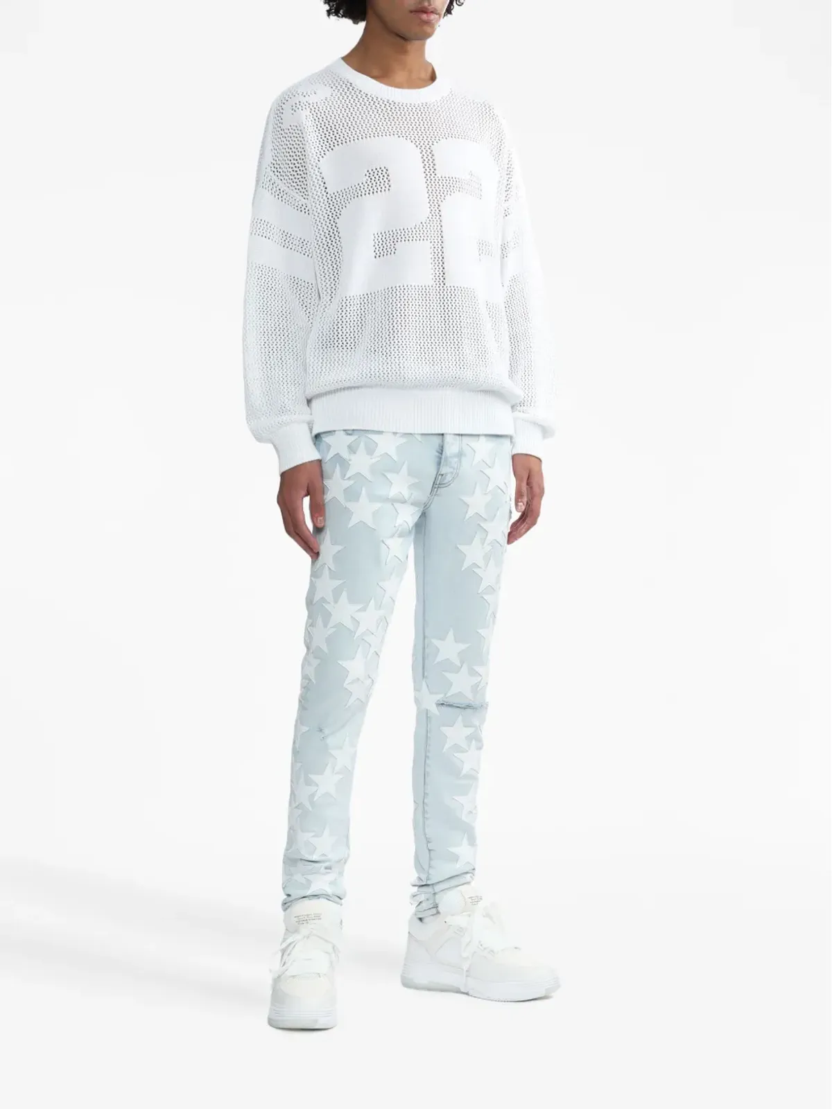 AMIRI x Chemist レザー・スターズ スキニージーンズ - 画像2