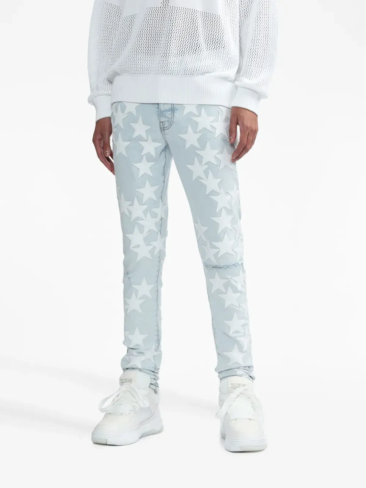 AMIRI x Chemist レザー・スターズ スキニージーンズ - 画像3