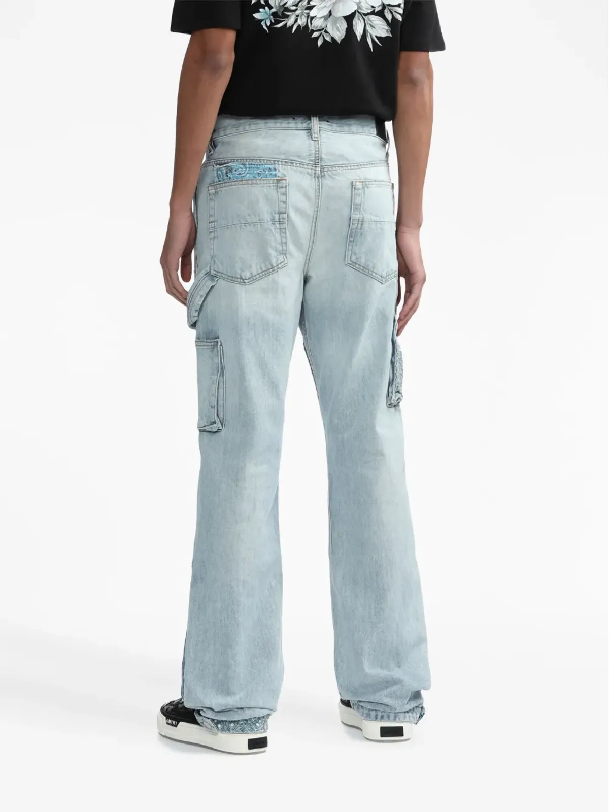 AMIRI ハイライズ パッチワークデニムジーンズ - 画像4