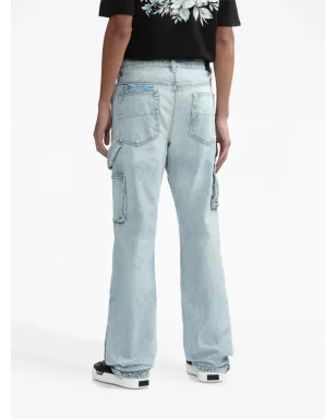 AMIRI ハイライズ パッチワークデニムジーンズ - サムネイル4
