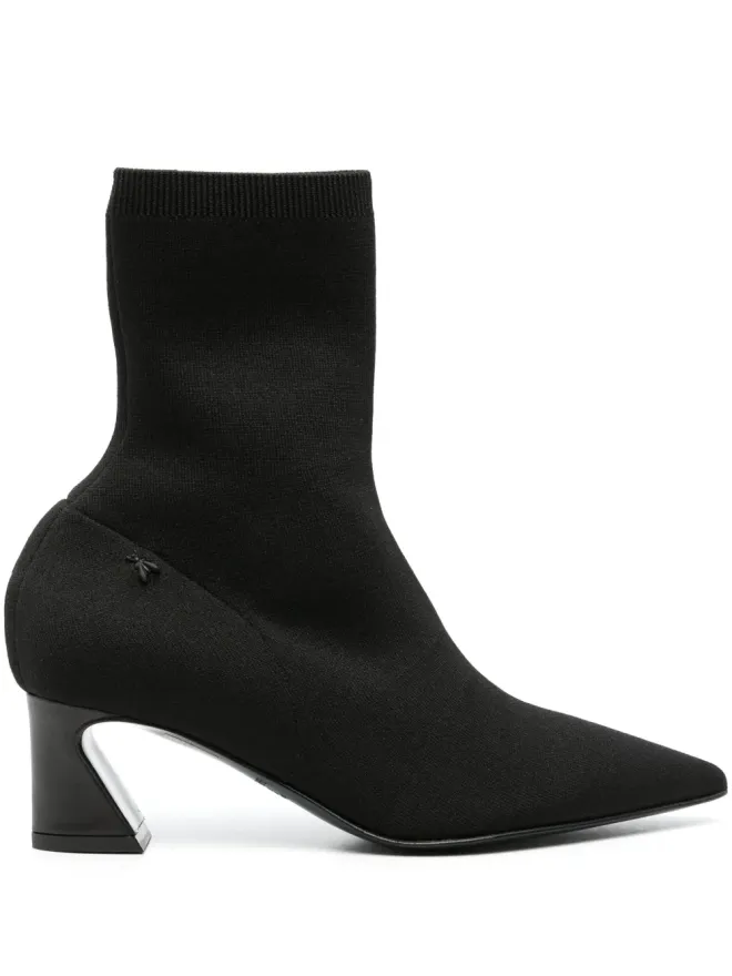 Patrizia Pepe Patrizia Pepe ニット地レザーのアンクルブーツの商品画像