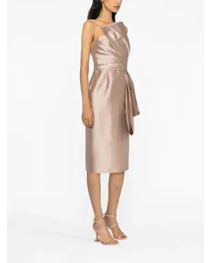 Alberta Ferretti ストラップレス ドレープ ミディドレス - サムネイル3