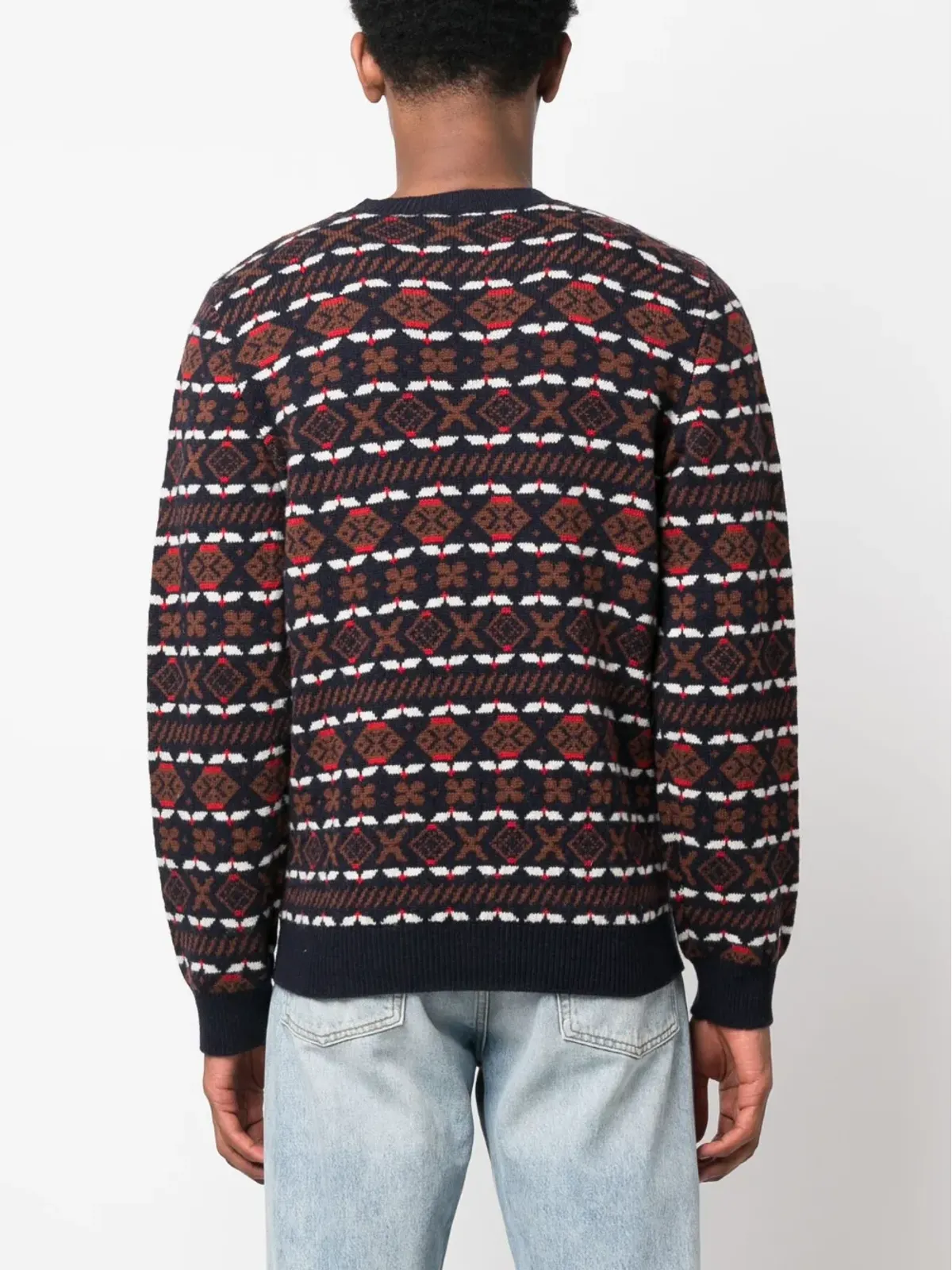 A.P.C. ジョン メリノウール プルオーバー - ブルー - 画像4