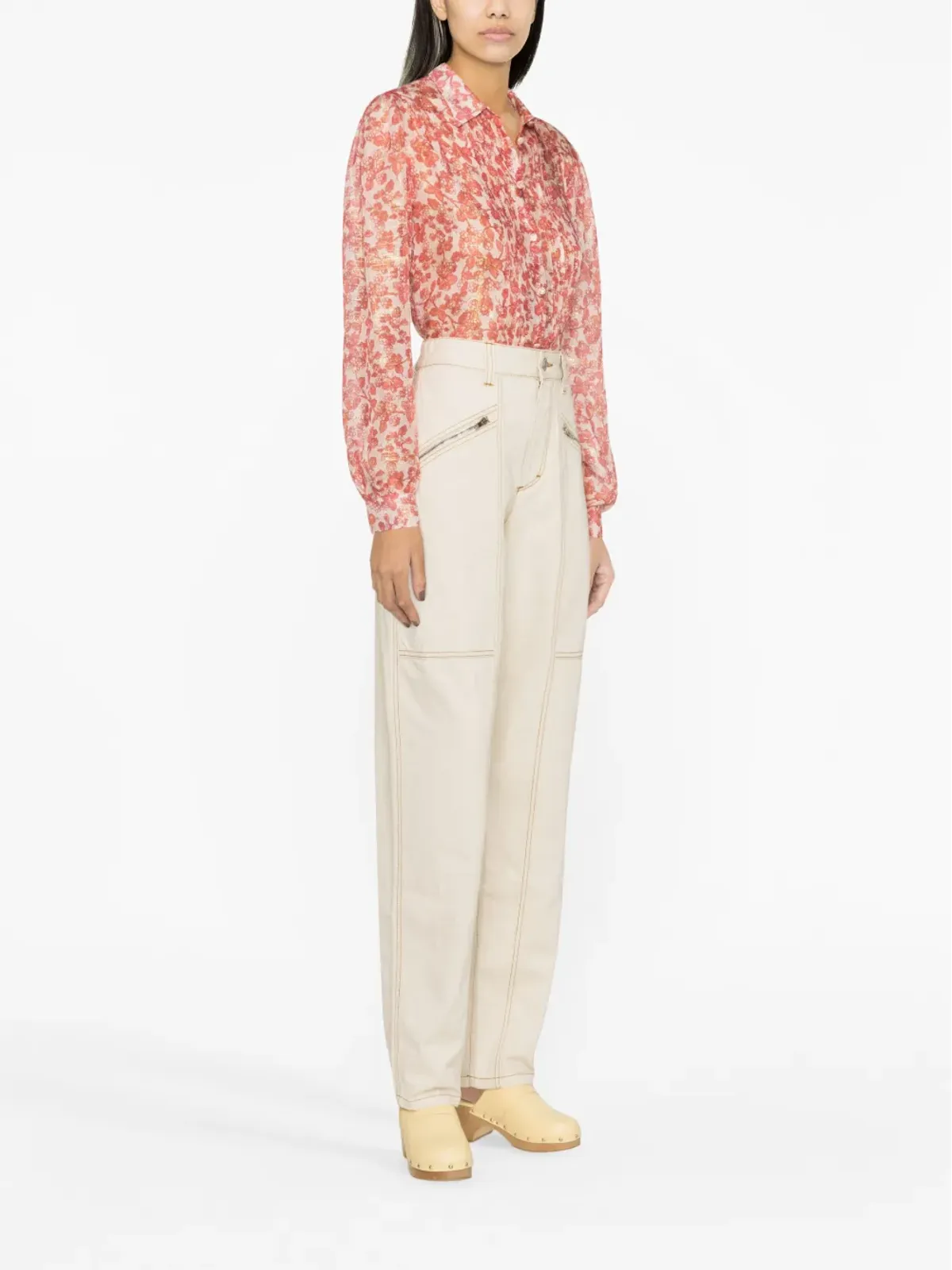 ISABEL MARANT ファニー ストレートレッグ カーゴパンツ - 画像4