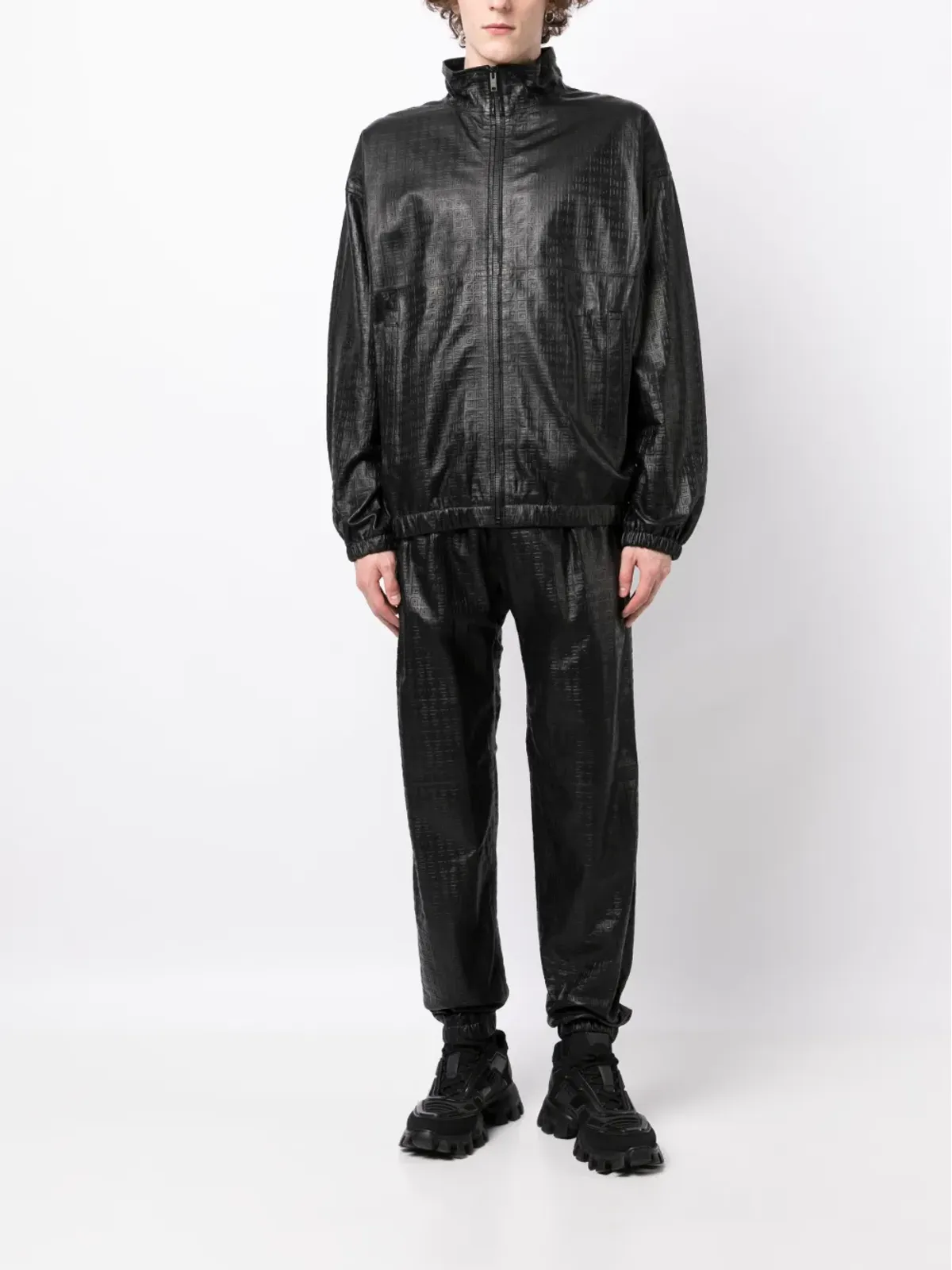 Givenchy エンボス4Gパターン レザーパンツ - 画像2