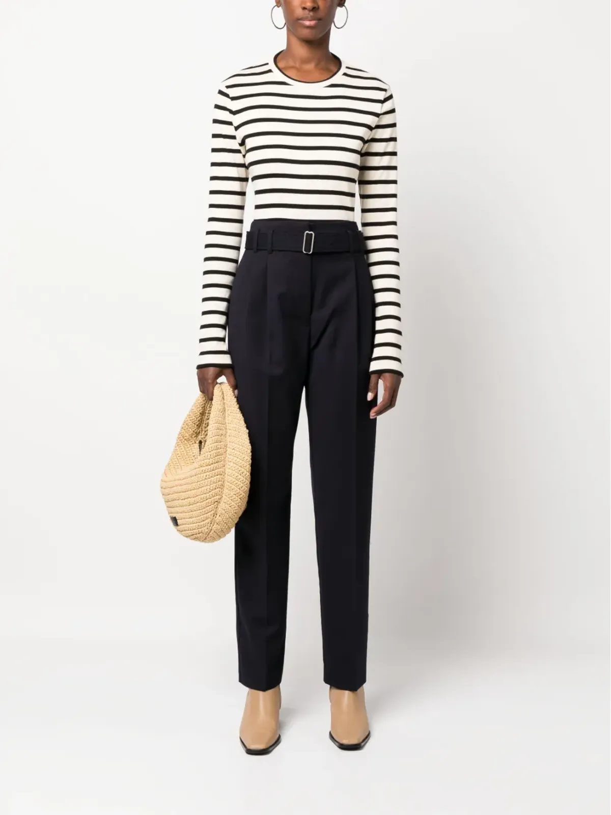A.P.C. Anthea belted tailored trousers - Blue - 画像2