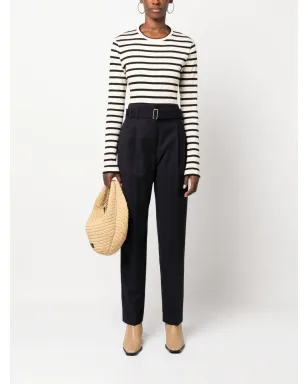 A.P.C. Anthea belted tailored trousers - Blue - サムネイル2