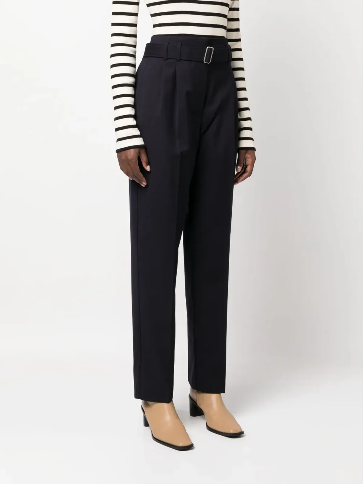 A.P.C. Anthea belted tailored trousers - Blue - 画像3