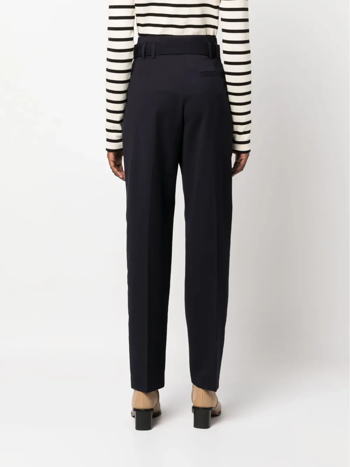 A.P.C. Anthea belted tailored trousers - Blue - 画像4
