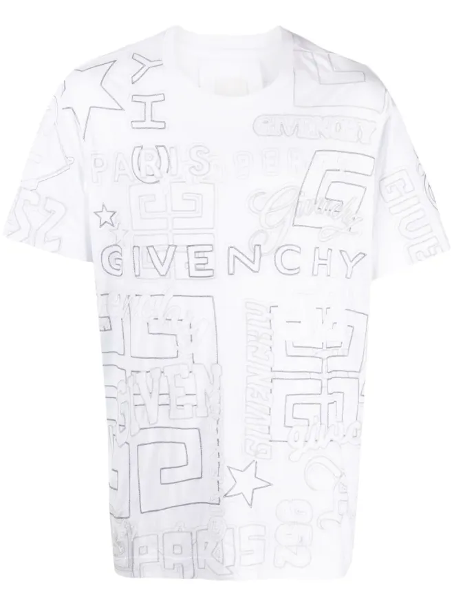 Givenchy Givenchy 刺繍デザイン コットン Tシャツの商品画像